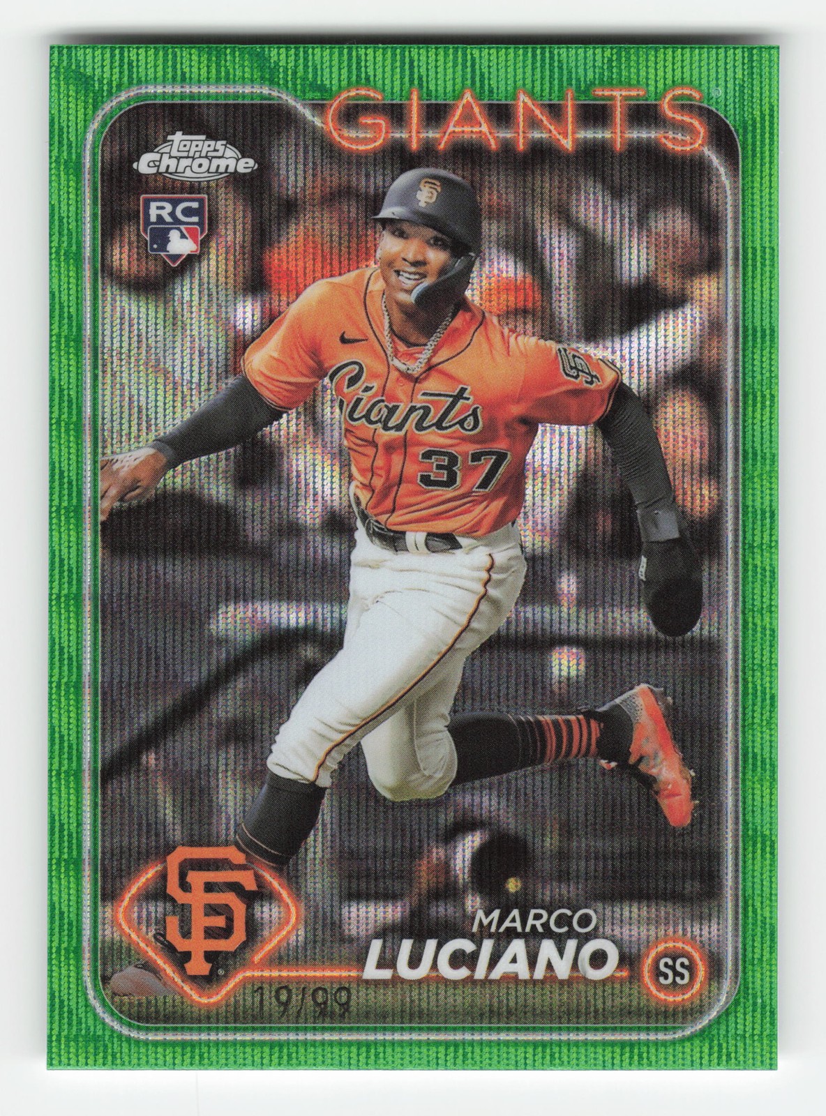 2024 Topps Chrome Update #USC132 Marco Luciano Green Wave Refractors #/99