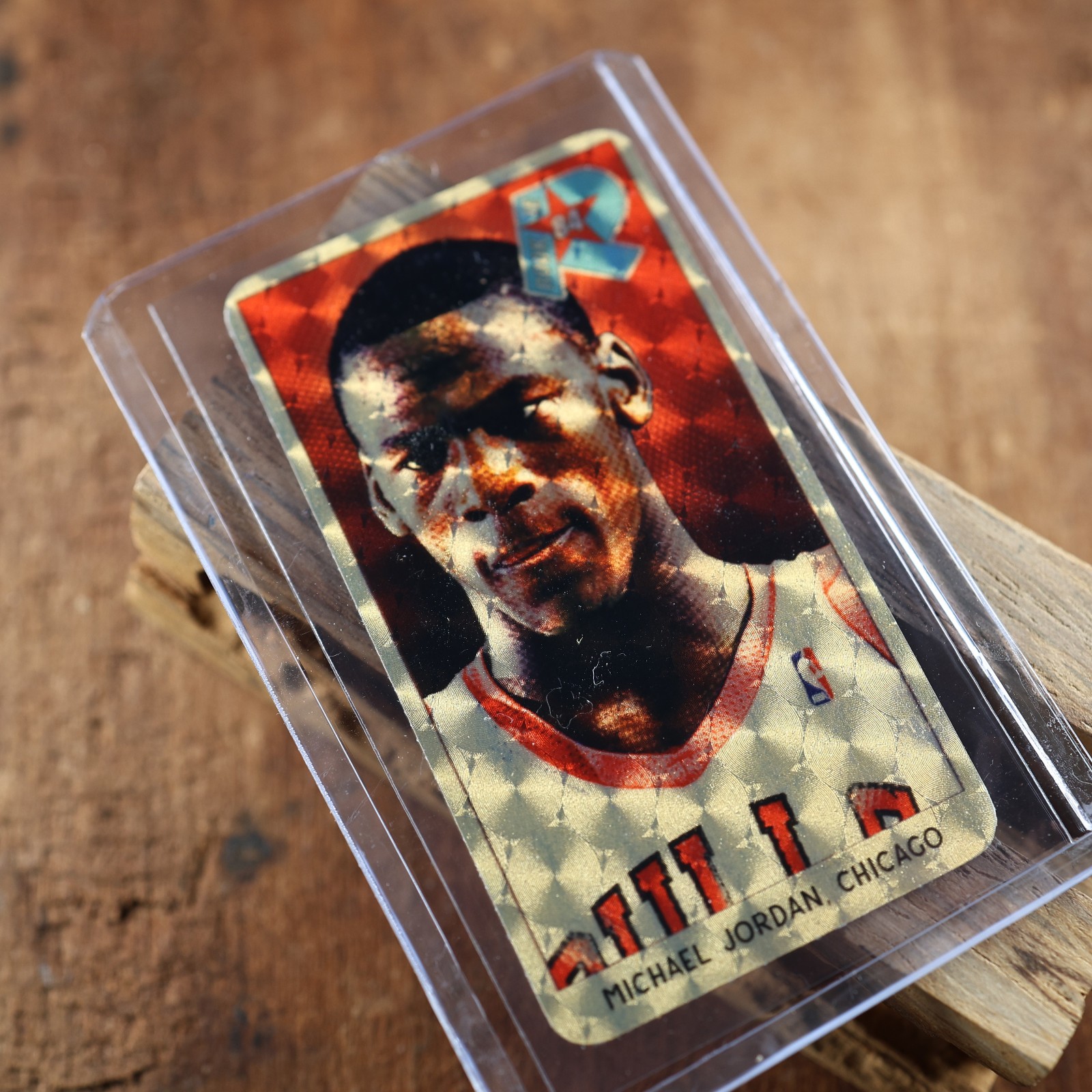 Michael Jordan Rookie RC 1986 Tobacco Chicago Bulls NO 1986 Fleer GOLD view 6
