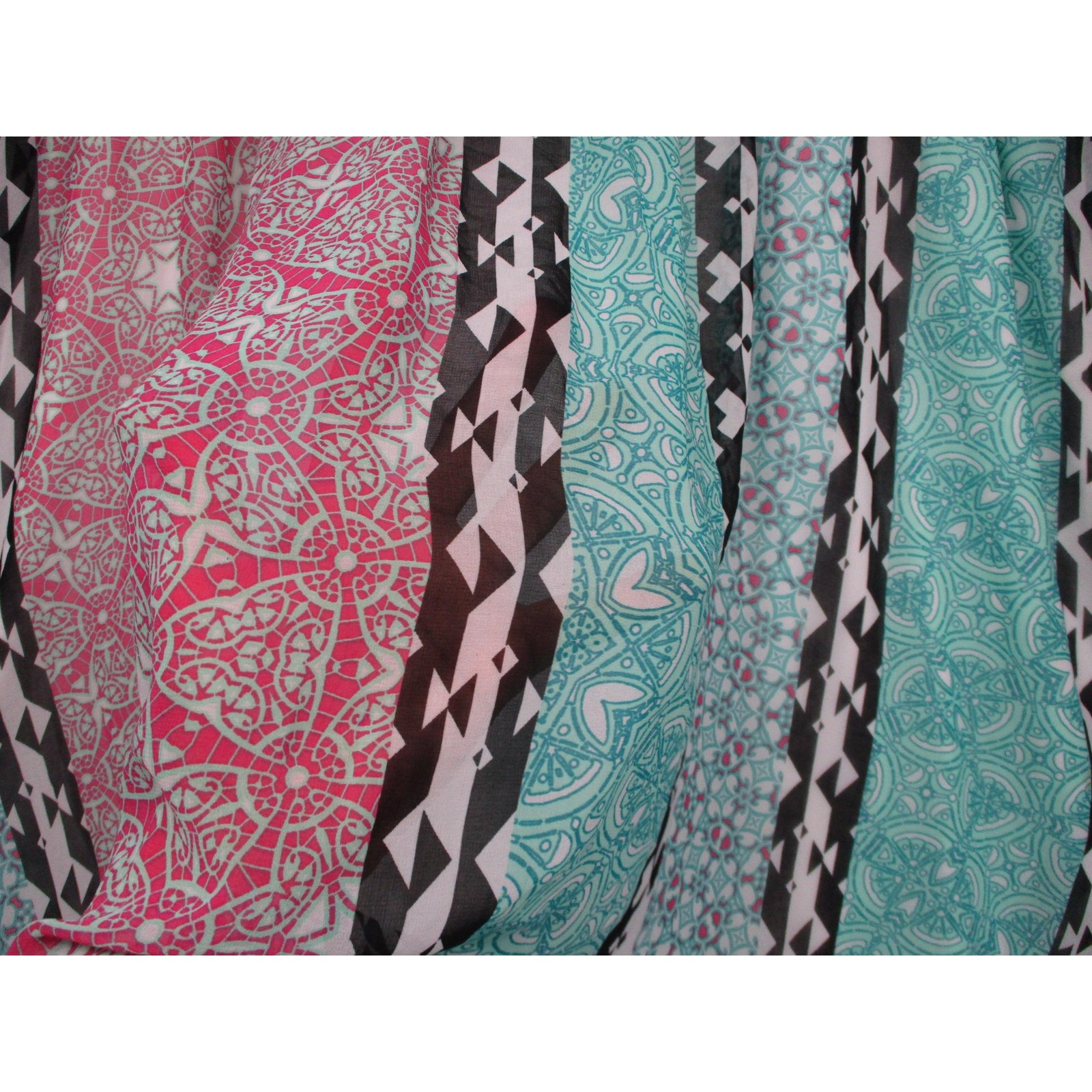 Lane Bryant Multicolor Patchwork Boho Trendy Alin… - image 4