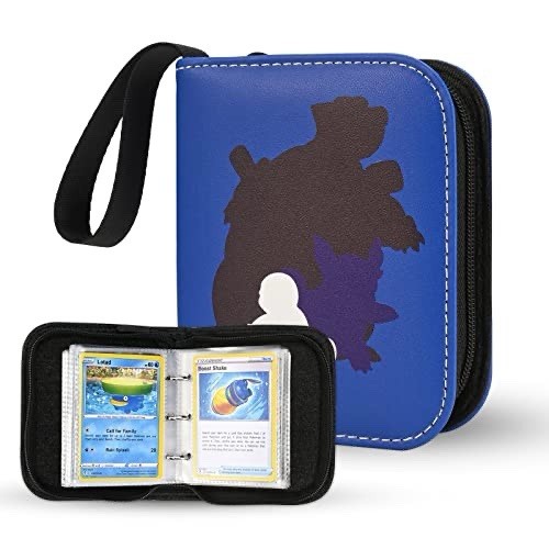 Pokémon Sammelkarten Mappe - Kartenalbum mit Reißverschluss und Handschlaufe - Blau/Schwarz - Bild 1 von 1