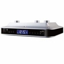 iLive Wireless Under Cabinet Bluetooth FM Radio, 9.09 x 7.32 x 2.44 Inches, I...