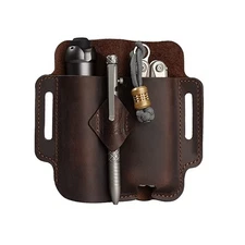 PJ19 Multitool Sheath, EDC Belt Organizer Sheath for Men, Leather Sheath for ...