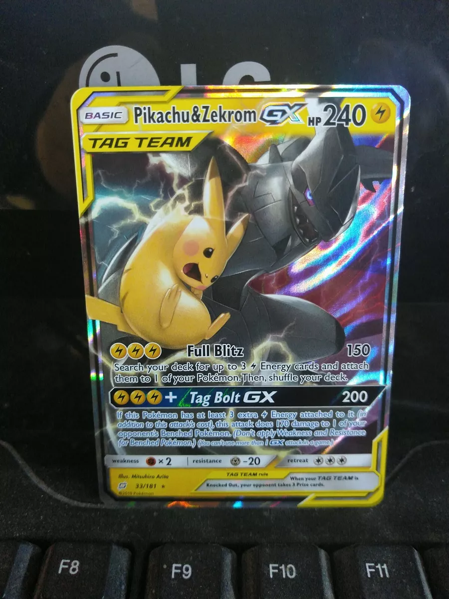 Pikachu & Zekrom GX - 33/181 - Ultra Rare