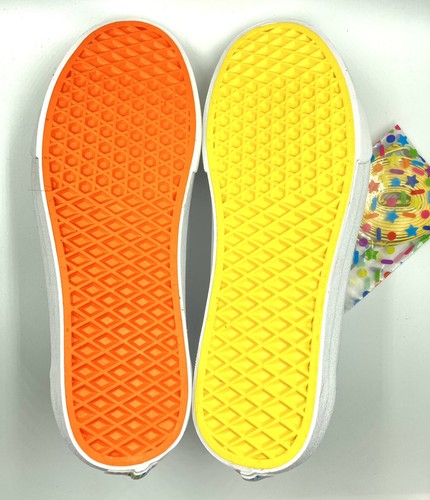 VANS Old Skool weißes Leder (Regenbogen, echt weiß) Herren 9 Damen 10,5 - Bild 5 von 7