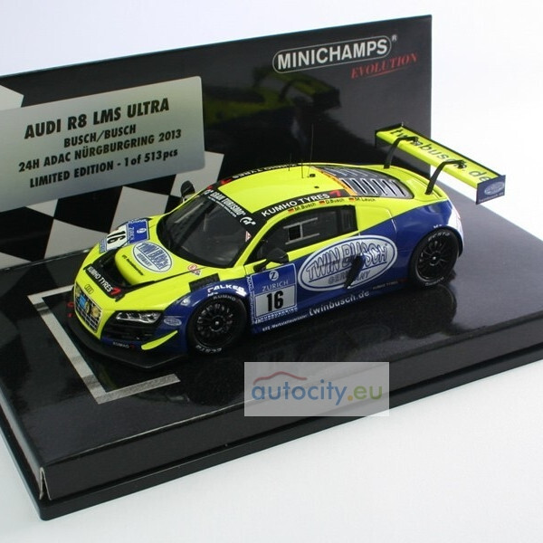 MINICHAMPS AUDI R8 LMS ULTRA BUSCH/BUSCH 24H ADAC NURBURGRING 437130116