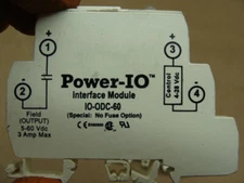 LOT OF 2 POWER-IO INTERFACE MODULES NO FUSE OPTION IO-ODC-60 5-60VDC 3A