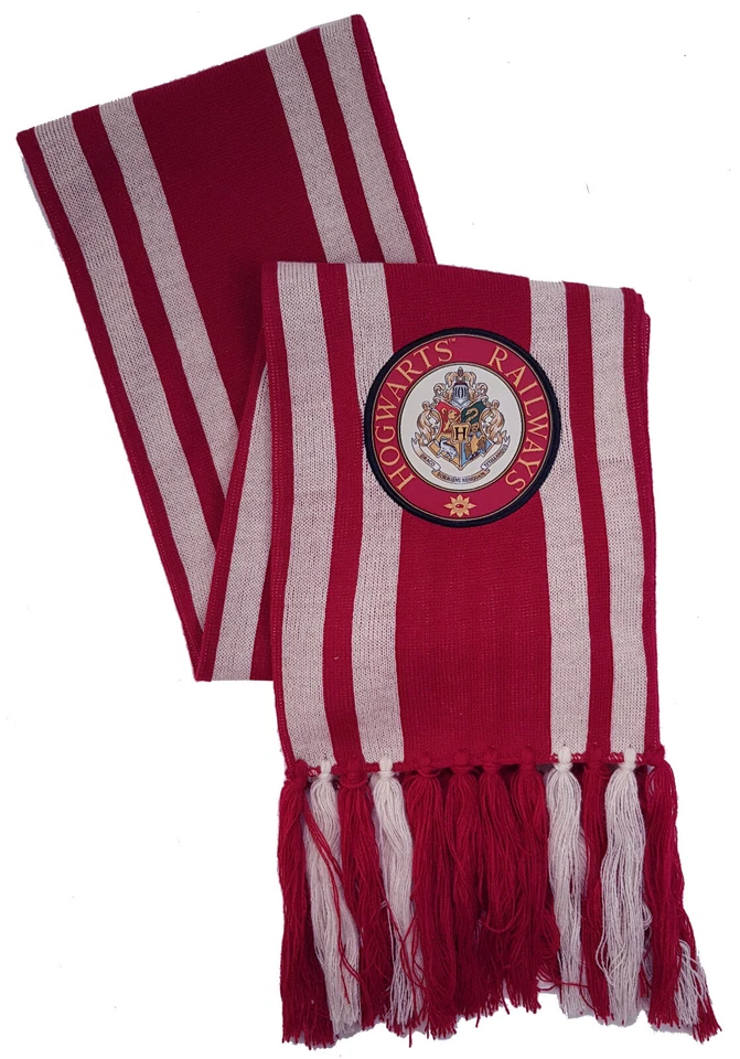 Harry Potter Hogwarts Ferrocarriles Bufanda Rayas Universal Estudio Mundo Mágico Foto 2 de 4