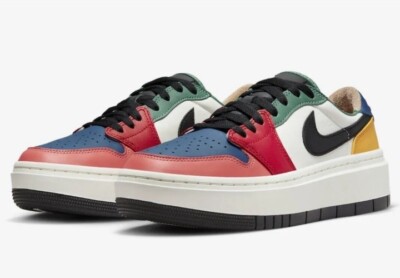 Wmns Air Jordan 1 Elevate Low SE MULTI COLOR DX3951-100 Size 10