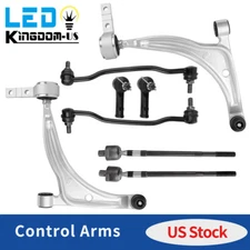 8x Front Control Arms Ball Tie Rods Sway Bars for 02-06 Nissan Altima 2.5L 3.5L