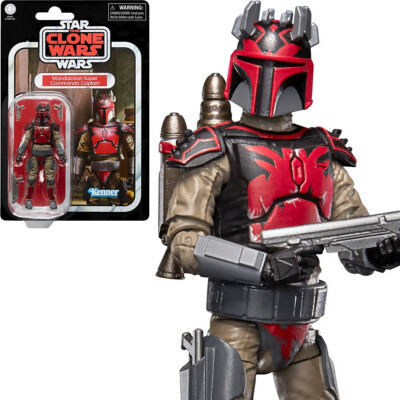 STAR WARS Retro Collection The Mandalorian (Beskar) Toy 3.75-Inch-Scale The Mandalorian Collectible Action Figure, Accessories