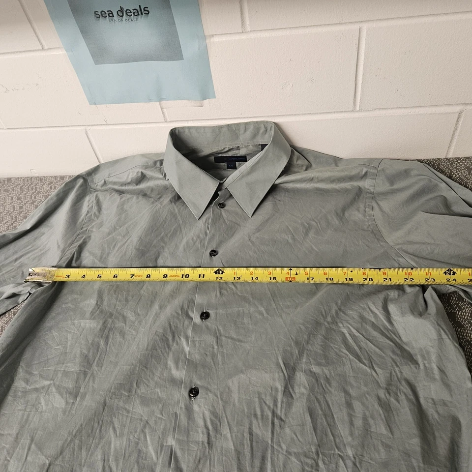 Camisa de vestir Material London para hombre XXL sin hierro manga larga abotonada informal Foto 4 de 4