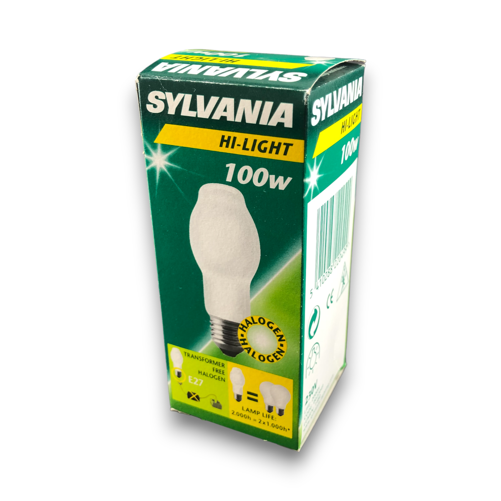 5x pack SYLVANIA 100W 230V E27 DLX BTT HALOGEN Satin 0022049