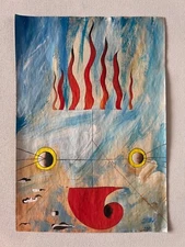 Joan Miro (Handmade) Drawing mixed media on paper signed & stamped