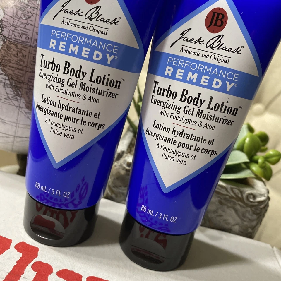 Lote de 2 lociones corporales Jack Black Performance Remedy Turbo 88 ml / 3 fl oz. - ¡Nuevo! Foto 2 de 2