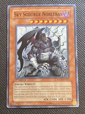 YuGiOh! - Sky Scourge Norleras FOTB-EN022 Super Rare 1st Edition Near Mint
