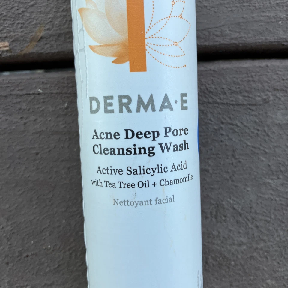 NEW DERMA E Acne Deep Pore Cleansing Wash with Salicylic Acid Tree Tree Oil 6oz - Image 2 of 4
