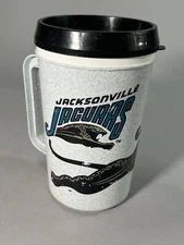 Vintage NFL Jacksonville Jaguars Old Logo Betras Super Thermo Travel Mug