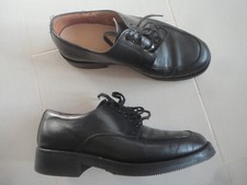 lottusse schuhe halbschuhe derby gr 41   schwarz  leder  mokassinderby