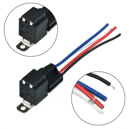 With Socket Base/Wires/Fuse Relay Amp Pre-wired Car 4 Pin 30A SPST Practical - Picture 11 of 12