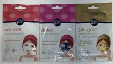 Set of 3 Miss Spa Exfoliate, 24K Gold, Detox Facial Sheet Masks Paraben Free