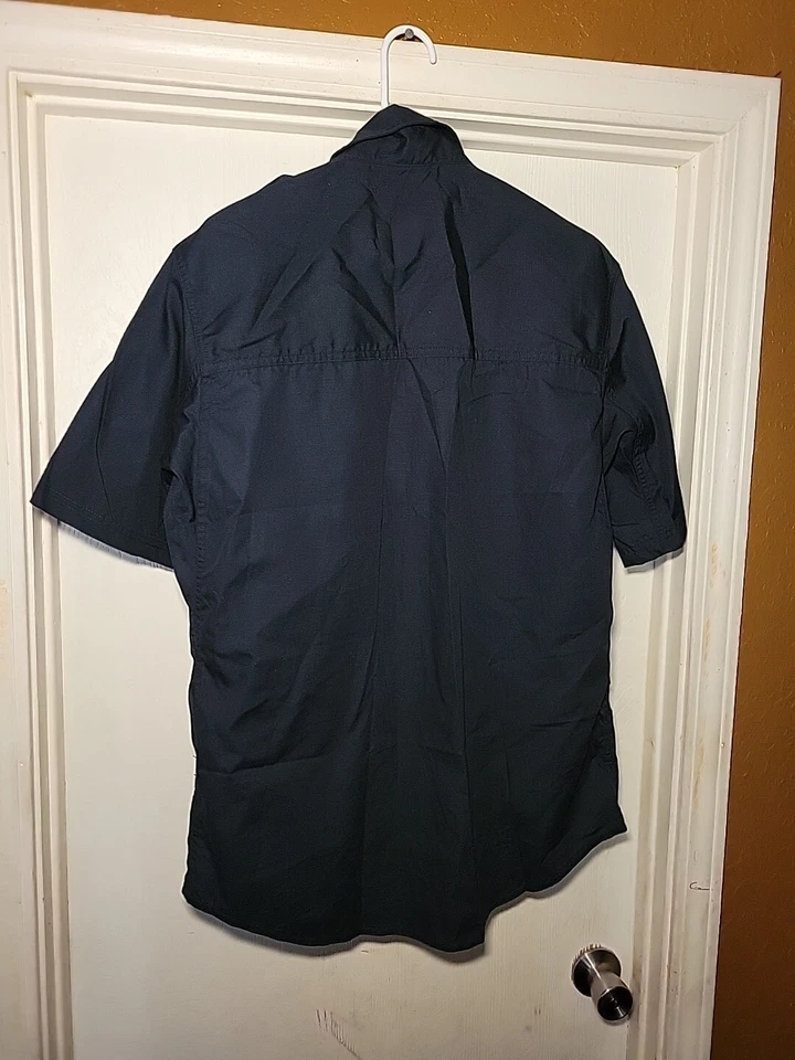 Propper Mens Shirt Uniform Zip Front Size M Polyester Blend Short Sleeve - Image 3 of 3