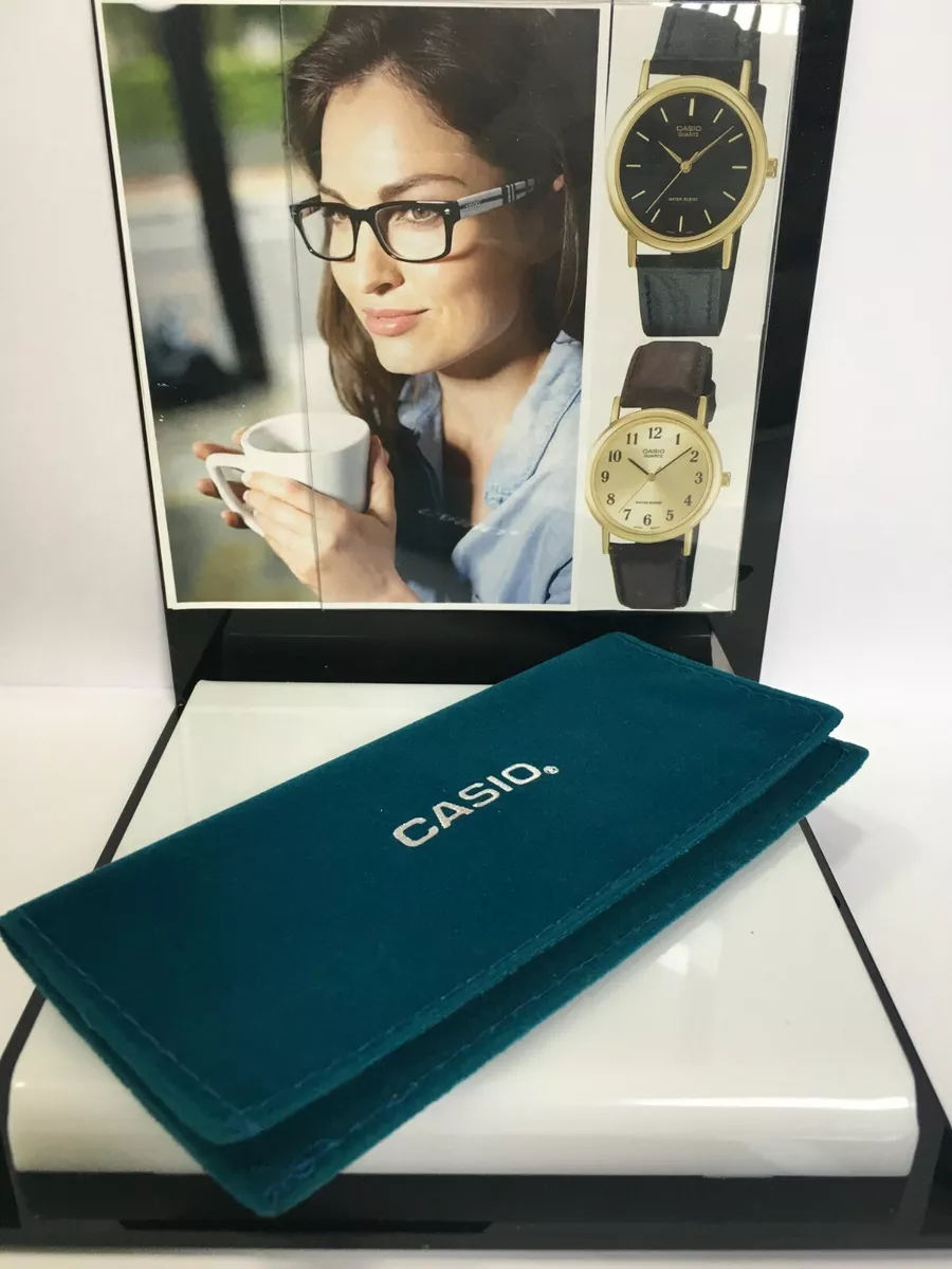 Casio Women s Retro Digital Watch Purple Gold 12 Month Warranty