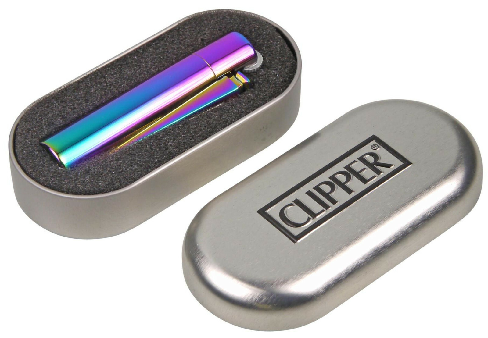 CLIPPER Reusable lighter Metal Micro Icy / Rock Ignition/4 Colours/Case
