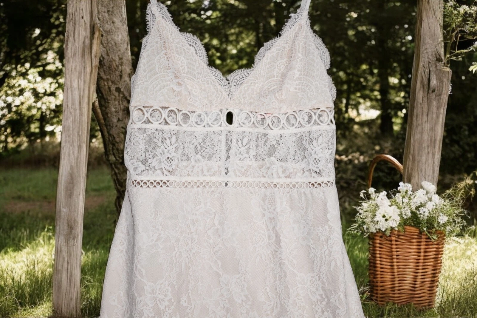 UNDERCOVER Abito slip Victoria’s Secret Sugar bambino pizzo Cottagecore Y2K lingerie da sposa S