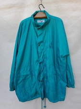 Vintage Karhu Coach Jacket Men's XXL Green Embroidered Logo Lightweight Warm up