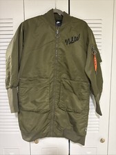 Nike NSW Sportswear Jacket Womens - Small - Long Parka Full Zip