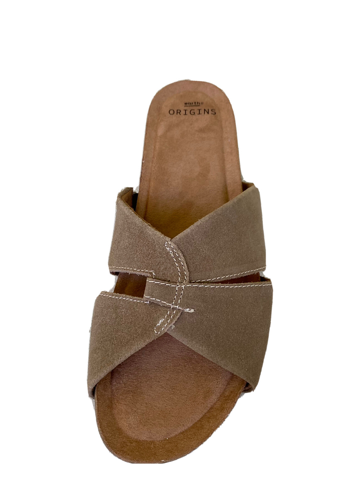Earth Origins Women's Sedona Brown Suede Lexi Wide Sandal Size US 10W, Uk 8W eBay