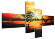 Bild Afrika 160 x 70 cm handgemalt oder gedurckt alle Bilder aufhängfertig.