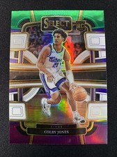 2023-24 Select Basketball Green White Purple Prizm Concourse Colby Jones #83 RC