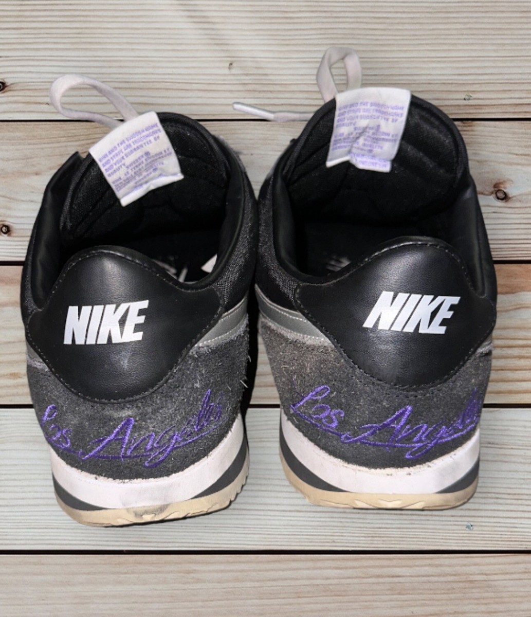 Nike Cortez Los Angeles Kings Black/Silver Suede Shoes CI9873-001