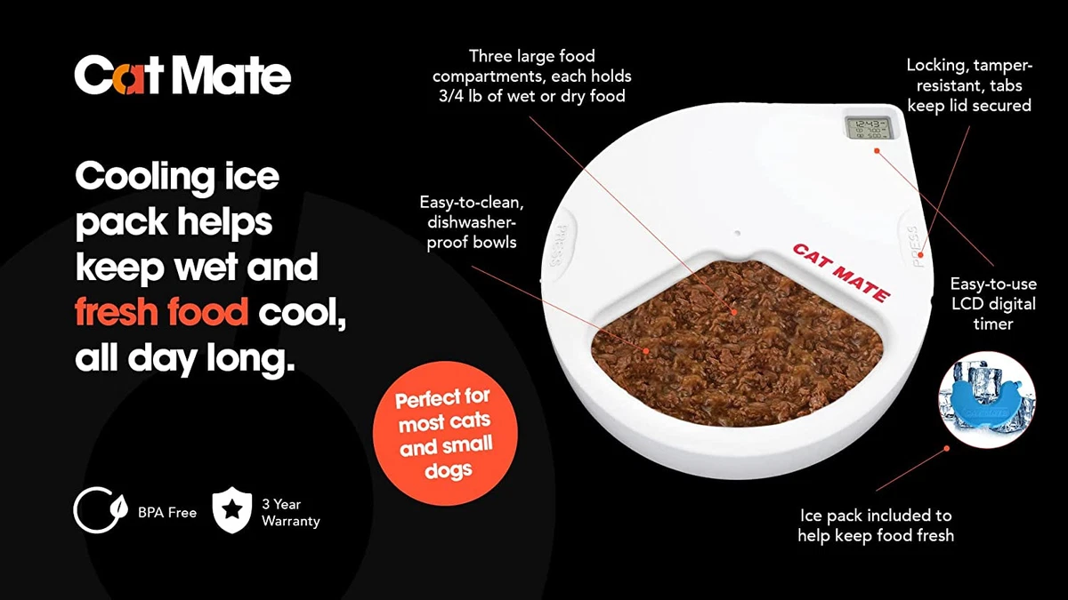 Digital automatic cat feeder top