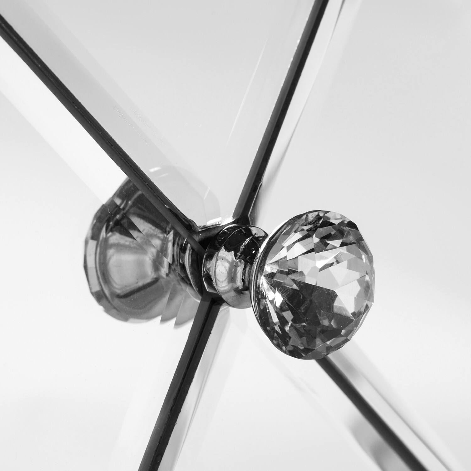 VINGLI Mirrored Mirrored Dresser Accent Chest Large Nightstand