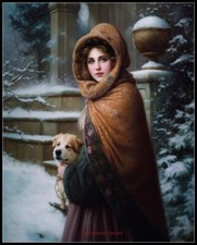 A Winter Beauty - DIY Chart Counted Cross Stitch Patterns Needlework DMC Color