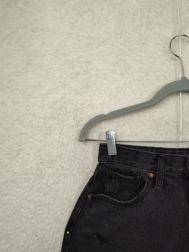 Old Navy Girls Short 14 Black 100% Cotton High Rise Distresed Cut Offf Denim - Picture 2 of 19