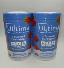 2 PACK Ultima Replenisher Electrolyte Mix, Blue Raspberry, 90 servings each