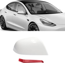 Right Passenger Side Replacement Mirror Cover Compatible with Tesla Model 3 2017