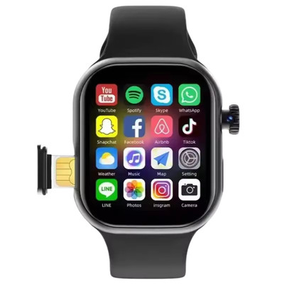 VP29 Smart Watch 5G 4G LTE Unlocked Android GPS WiFi 180° Rotating HDCamera