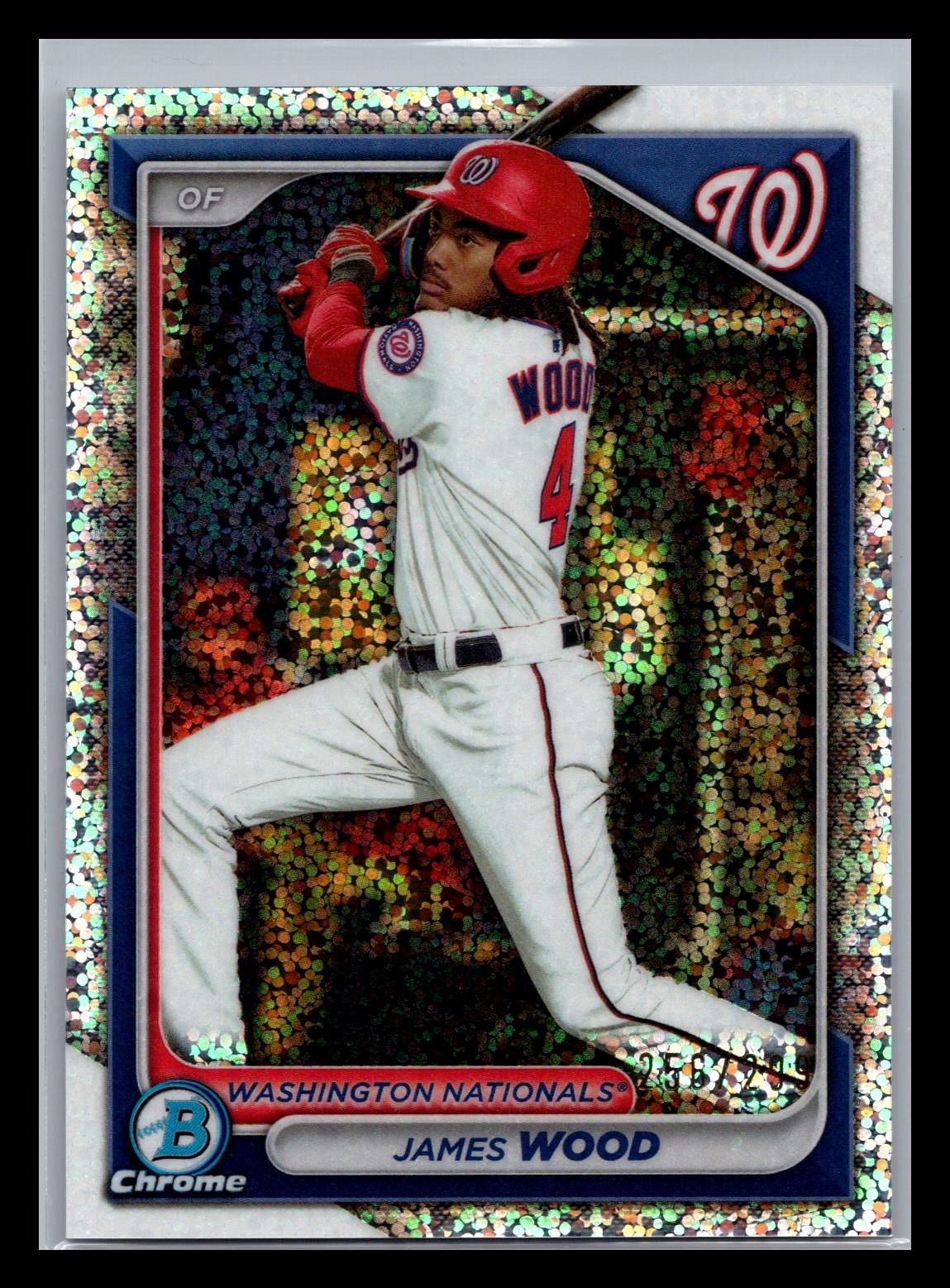 2024 Bowman #BCP-91 James Wood Chrome Prospects Speckle Refractors #/299