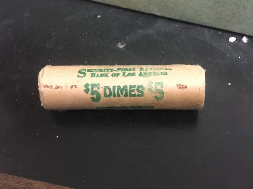 1954 S Roosevelt Dime  ROLL S - BU - Uncirculated - SILVER BR. Uncirculated