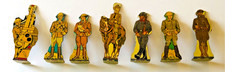 Vintage Marx Soldiers of Fortune Tin Litho Army Figures US German 1930s Set of 7