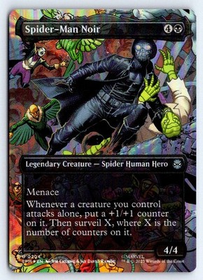 Spider-Man Noir (Borderless) 204 Marvel's Spider-Man Magic Foil NM
