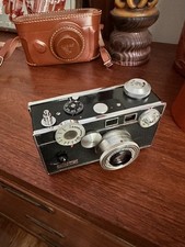 Vintage Argus C3 35mm Film Camera 50mm Lens Brick Rangefinder w/ Leather Case