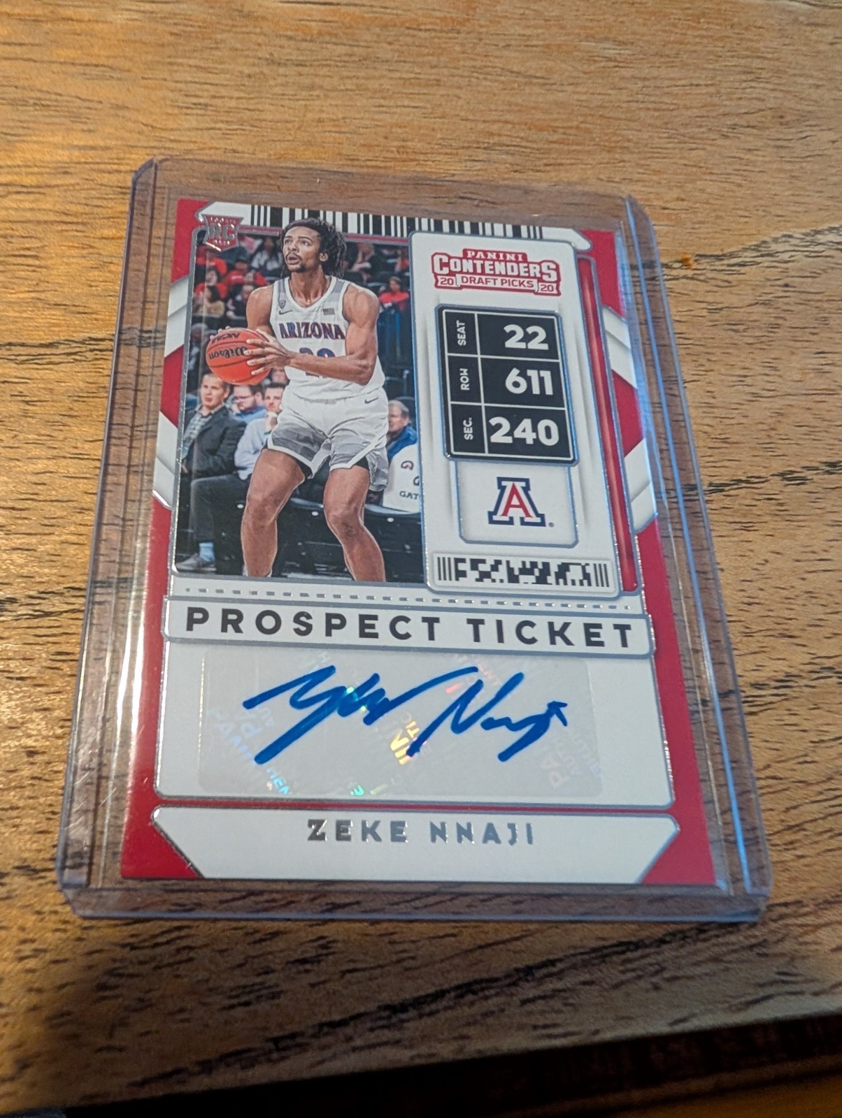2020 Contenders Zeke Nnaji Prospect Ticket Rookie Autograph 🔥 Nuggets