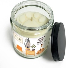 9oz Pet Odor Eliminator Deodorizer Candle, Long-Lasting Vanilla Clear