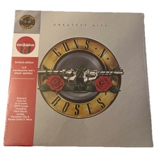 Guns N' Roses - Greatest Hits Exclusive, Red Black Splatter Vinyl LP - NEW  