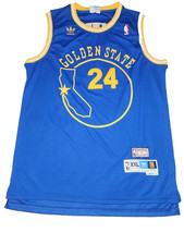 Vintage Adidas 1974 Golden State Warriors #24 Rick Barry Jersey Size 2XL New